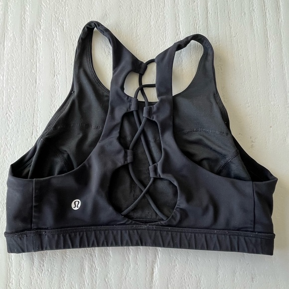 lululemon athletica Other - Lululemon Tied To It Crossover Black Strappy Sports Bra | 8